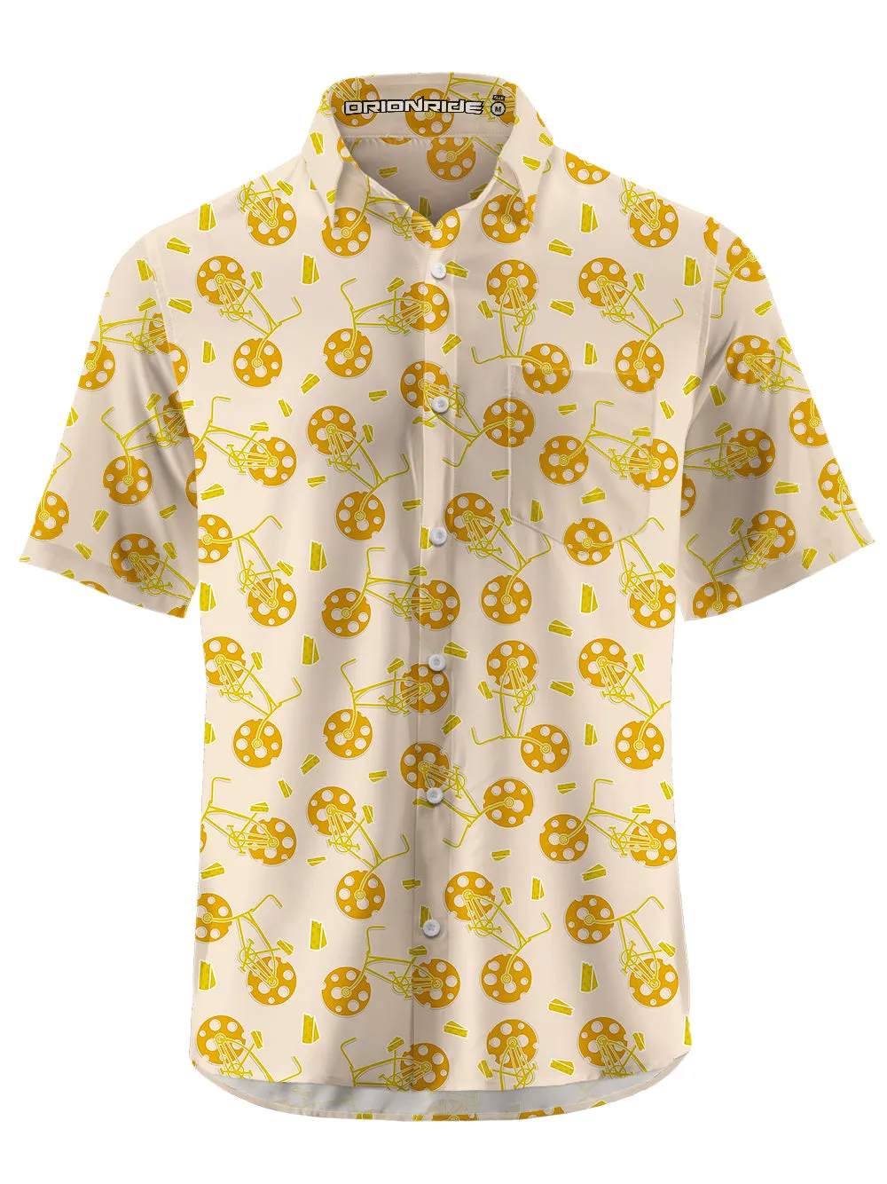 Orionride Cheese Bike Zipper Pockets Ultra Lightweight Short Sleeves Gravel Shirt sold by Orionride