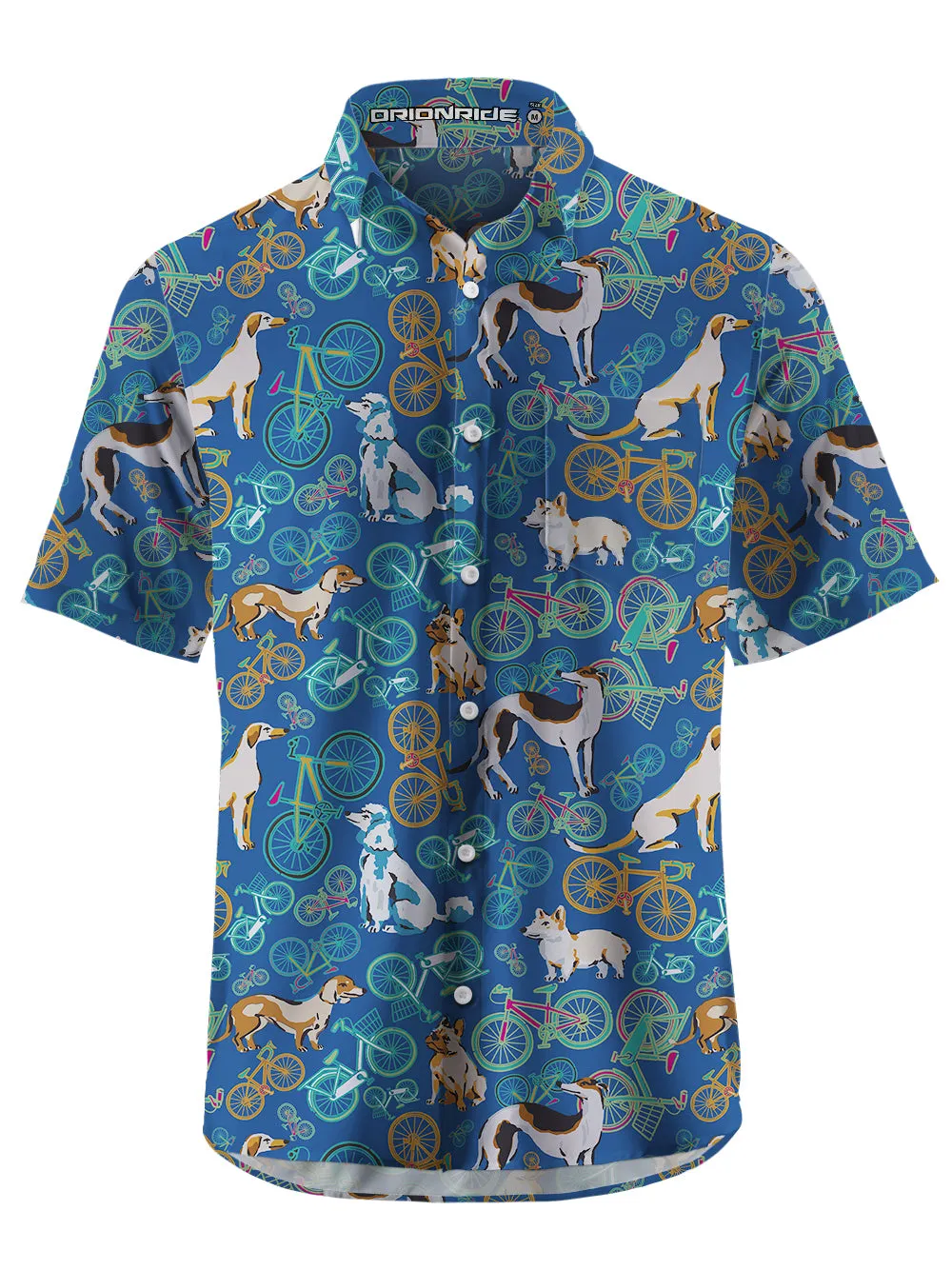 Orionride Pup Ride Zipper Pockets Ultra Lightweight Short Sleeves Gravel Shirt sold by Orionride