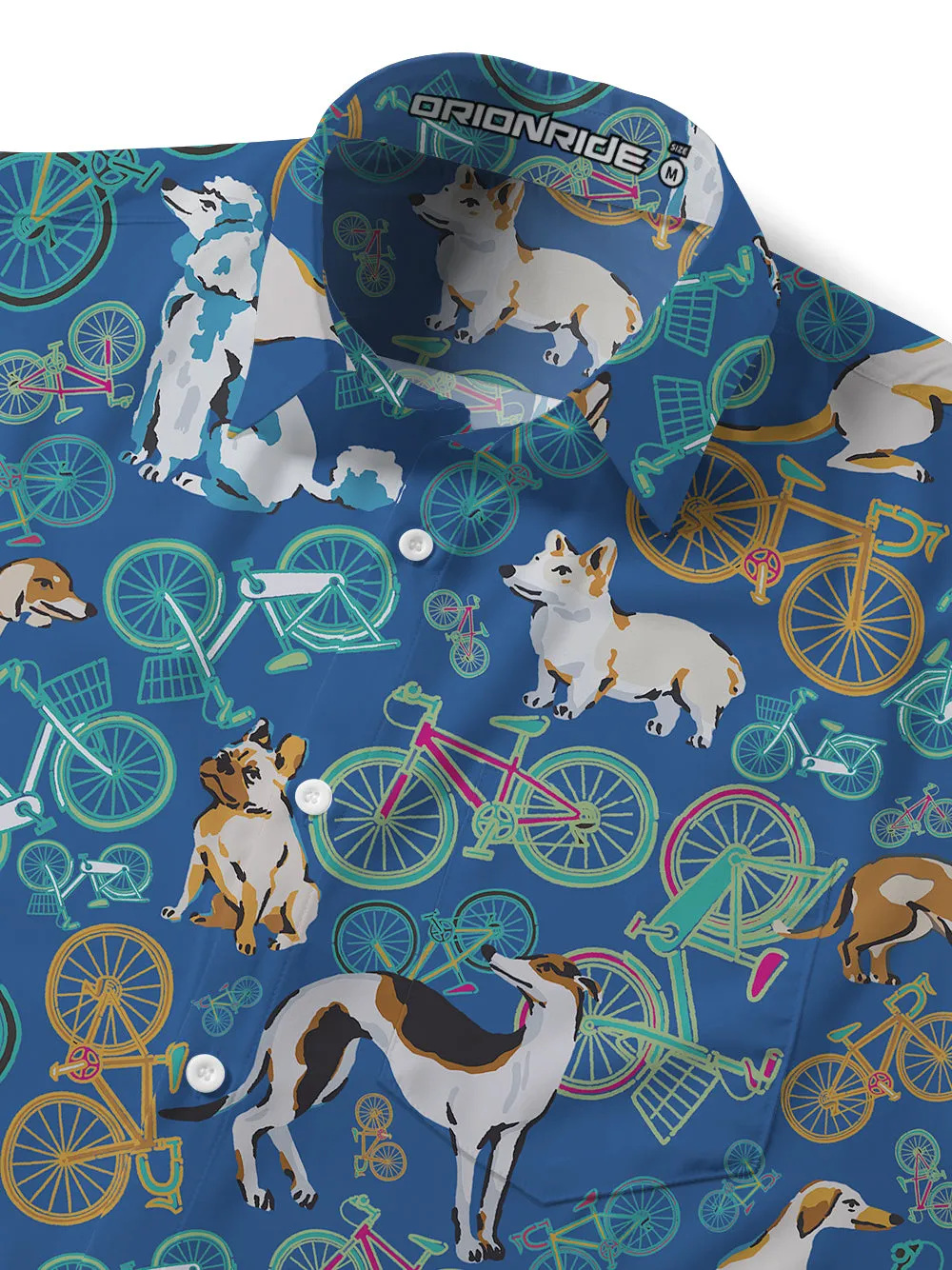 Orionride Pup Ride Zipper Pockets Ultra Lightweight Short Sleeves Gravel Shirt sold by Orionride product image thumbnail 4