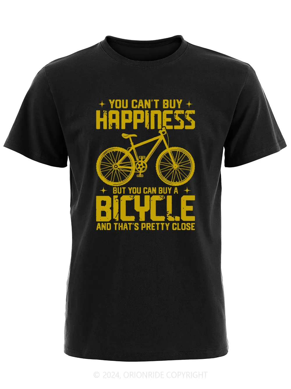 Orionride Short Sleeves Happy Riding Bike T-Shirt sold by Orionride