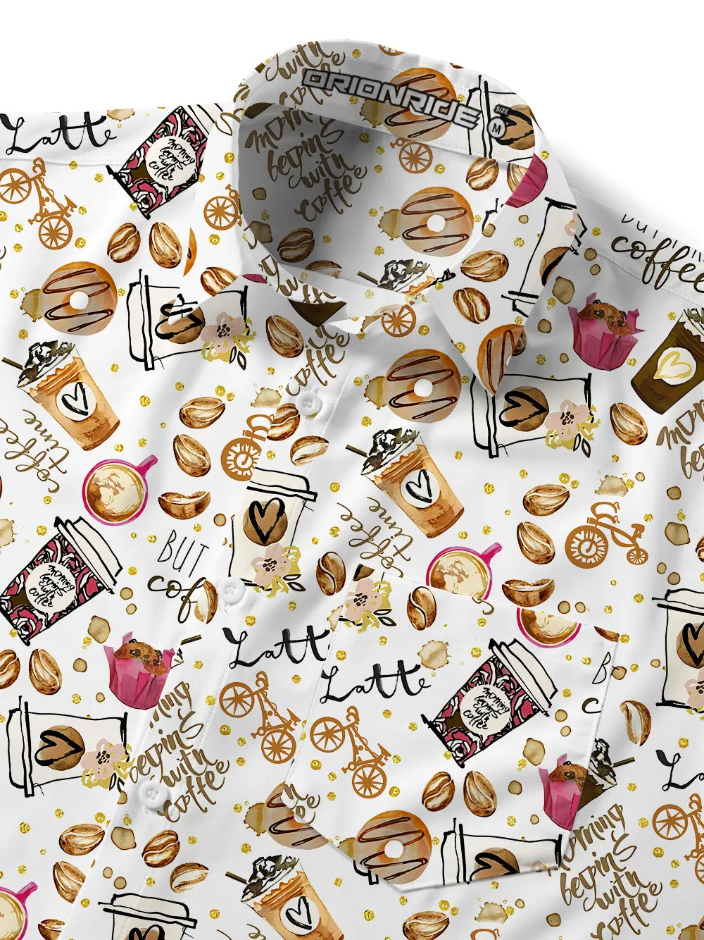 Orionride First Coffee Zipper Pockets Ultra Lightweight Short Sleeves Gravel Shirt sold by Orionride product image thumbnail 4