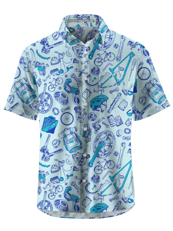 Orionride Rich Parts Zipper Pockets Ultra Lightweight Short Sleeves Gravel Shirt sold by Orionride