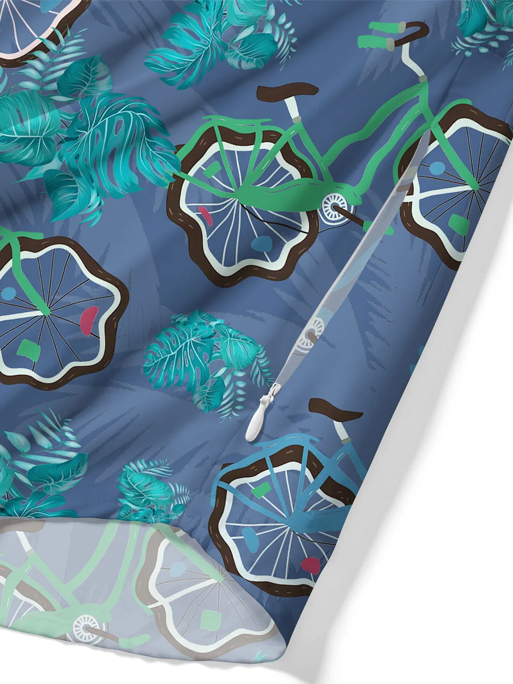 Orionride Tropical Cycling Zipper Pockets Ultra Lightweight Short Sleeves Gravel Shirt sold by Orionride product image thumbnail 5