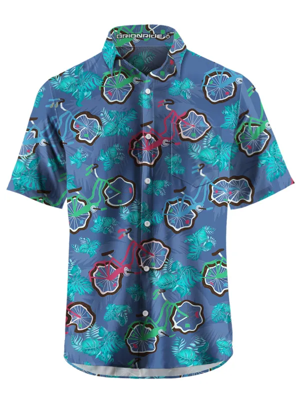 Orionride Tropical Cycling Zipper Pockets Ultra Lightweight Short Sleeves Gravel Shirt sold by Orionride