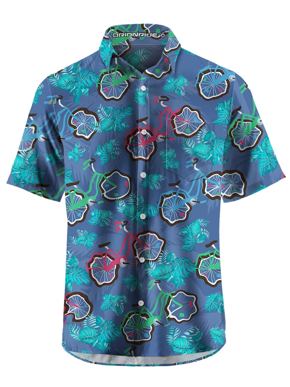 Orionride Tropical Cycling Zipper Pockets Ultra Lightweight Short Sleeves Gravel Shirt sold by Orionride