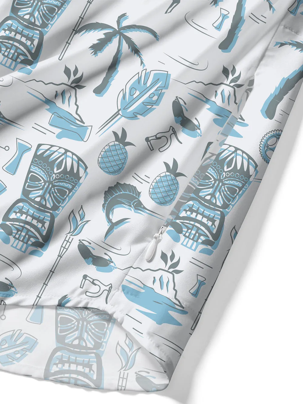 Orionride Hawaiian Ethnic Customs Zipper Pockets Ultra Lightweight Short Sleeves Gravel Shirt sold by Orionride product image thumbnail 5