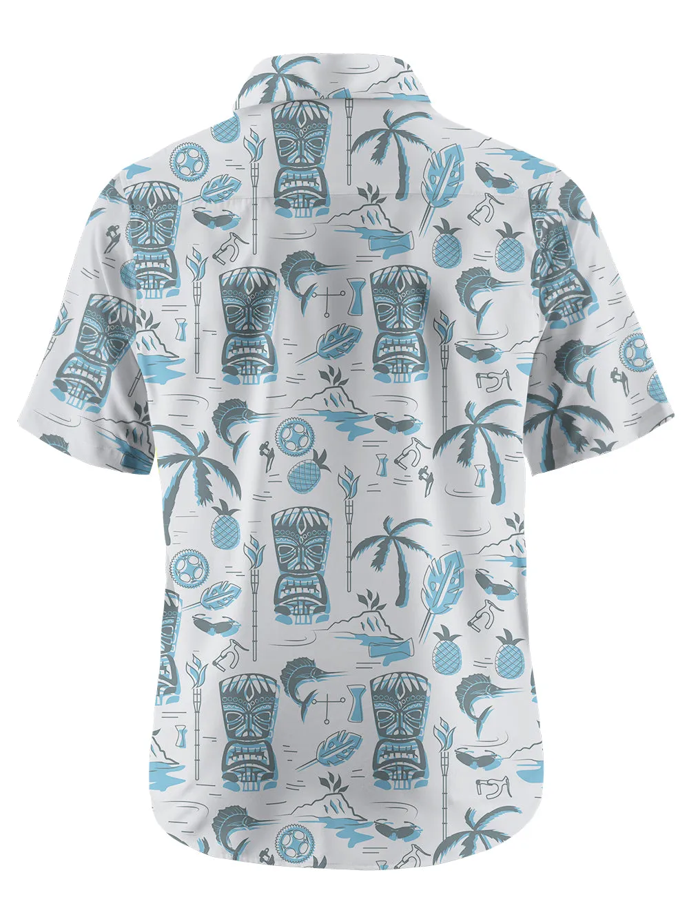 Orionride Hawaiian Ethnic Customs Zipper Pockets Ultra Lightweight Short Sleeves Gravel Shirt sold by Orionride product image thumbnail 3