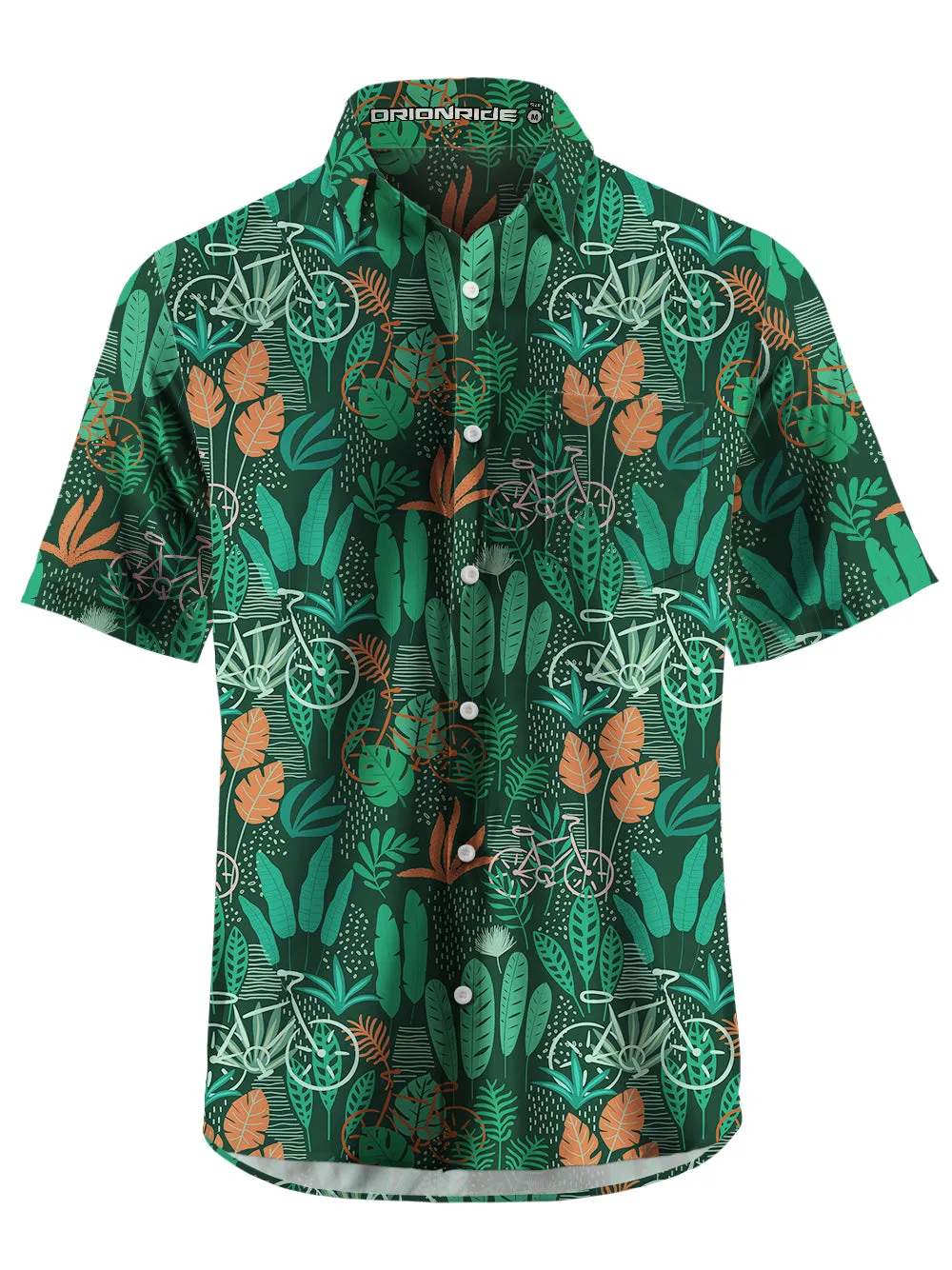 Orionride Short Sleeves Tropical Hawaiian Zipper Pockets Ultra Lightweight Gravel Shirt sold by Orionride