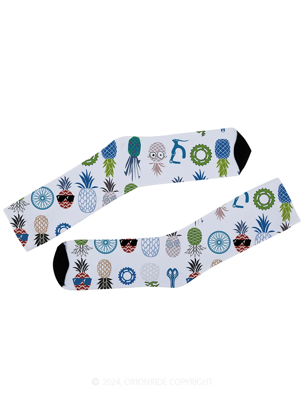 Orionride Funny Pineapple Head Cycling Socks sold by Orionride product image thumbnail 3