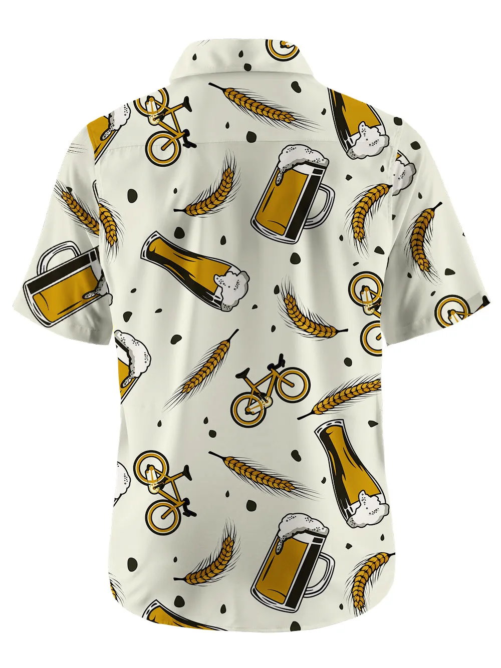 Orionride Short Sleeves Beer Wheat Ears Zipper Pockets Ultra Lightweight Gravel Shirt sold by Orionride product image thumbnail 3