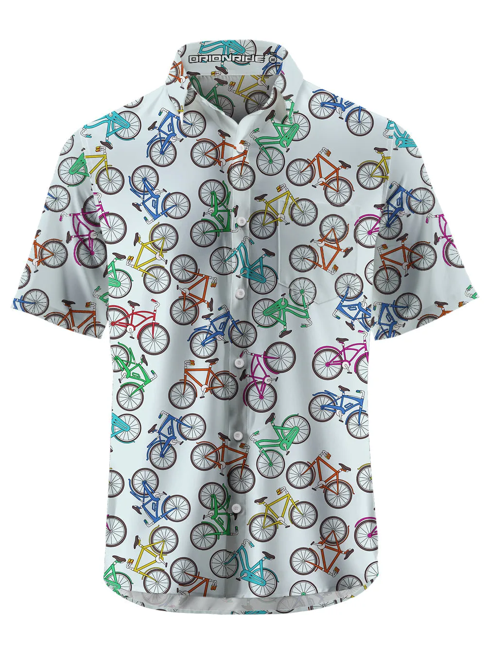 Orionride Short Sleeves Colorful Bicycle Zipper Pockets Ultra Lightweight Gravel Shirt sold by Orionride