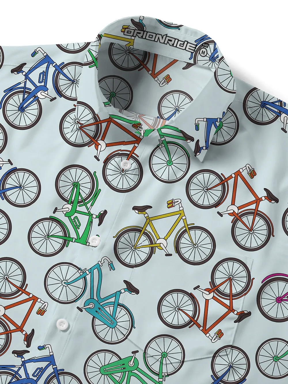 Orionride Short Sleeves Colorful Bicycle Zipper Pockets Ultra Lightweight Gravel Shirt sold by Orionride product image thumbnail 5