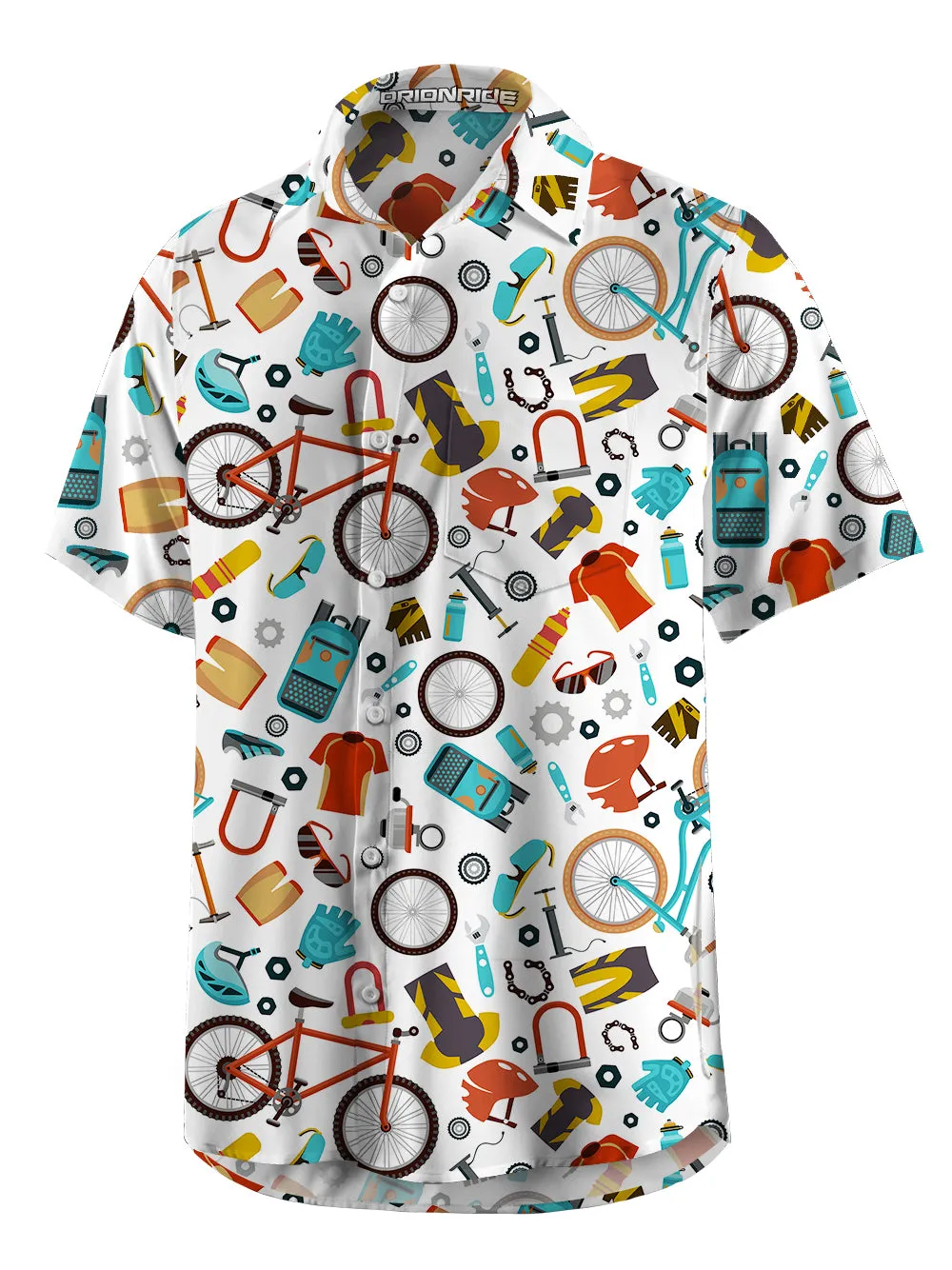 Orionride Short Sleeves Colorful Bicycle Accessories Zipper Pockets Ultra Lightweight Gravel Shirt sold by Orionride product image thumbnail 2