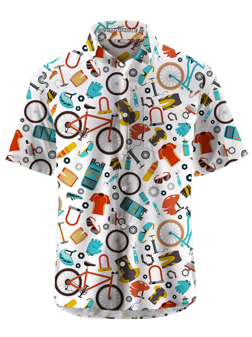 Orionride Short Sleeves Colorful Bicycle Accessories Zipper Pockets Ultra Lightweight Gravel Shirt sold by Orionride