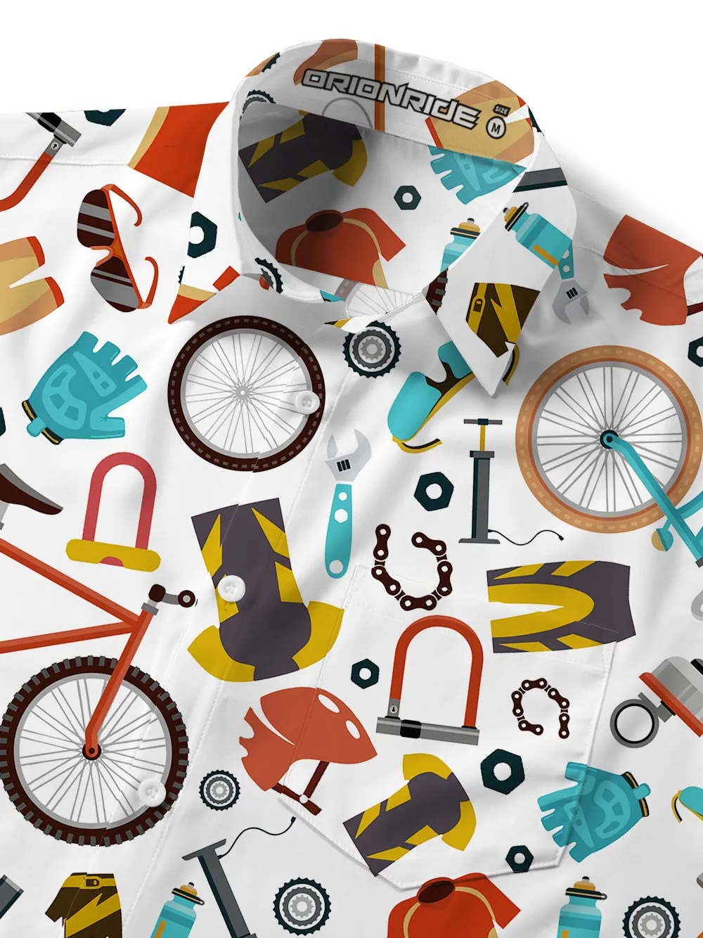 Orionride Short Sleeves Colorful Bicycle Accessories Zipper Pockets Ultra Lightweight Gravel Shirt sold by Orionride product image thumbnail 4