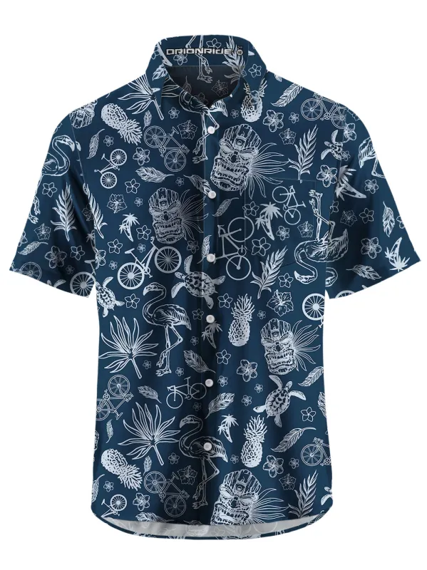 Orionride Short Sleeves Marine Life Zipper Pockets Ultra Lightweight Gravel Shirt sold by Orionride