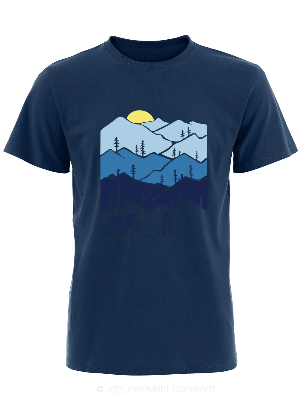 Orionride Short Sleeves Three Makes a Trip Bike T-Shirt sold by Orionride product image thumbnail 4