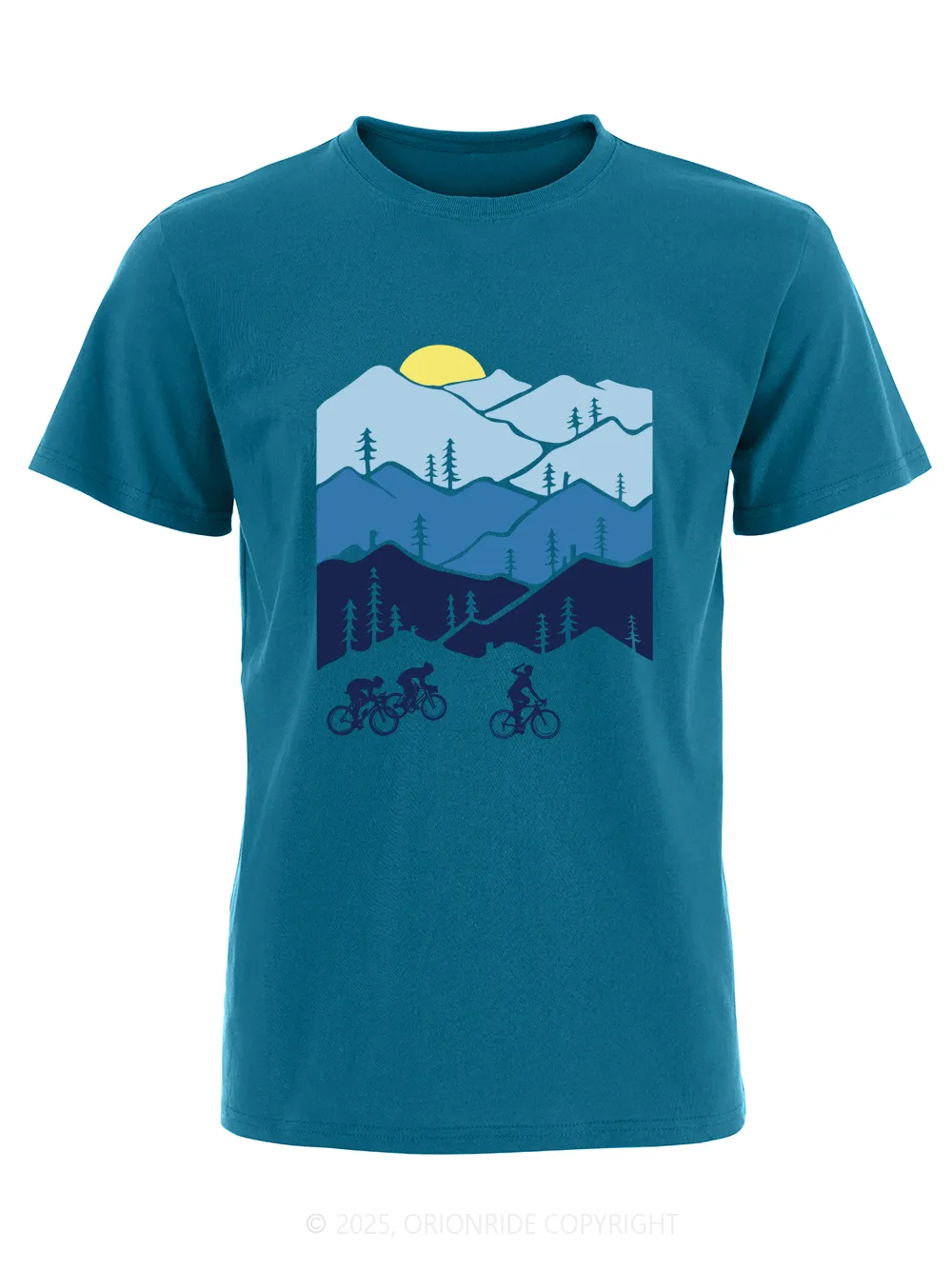 Orionride Short Sleeves Three Makes a Trip Bike T-Shirt sold by Orionride product image thumbnail 5