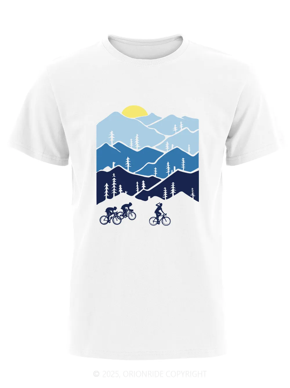 Orionride Short Sleeves Three Makes a Trip Bike T-Shirt sold by Orionride product image thumbnail 2