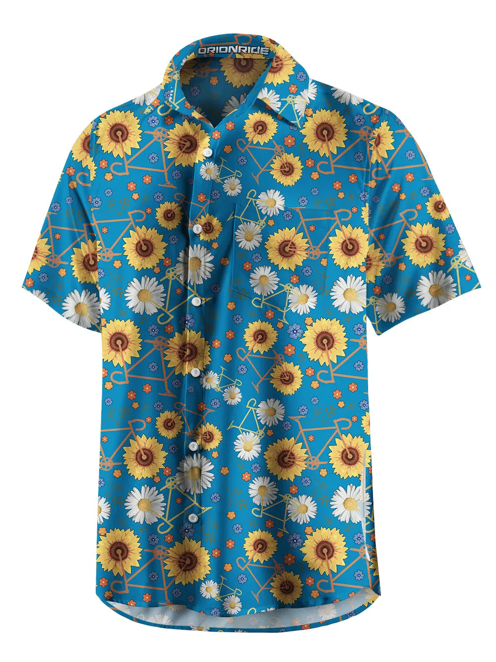 Orionride Short Sleeves Daisy Bike Zipper Pockets Ultra Lightweight Gravel Shirt sold by Orionride product image thumbnail 2