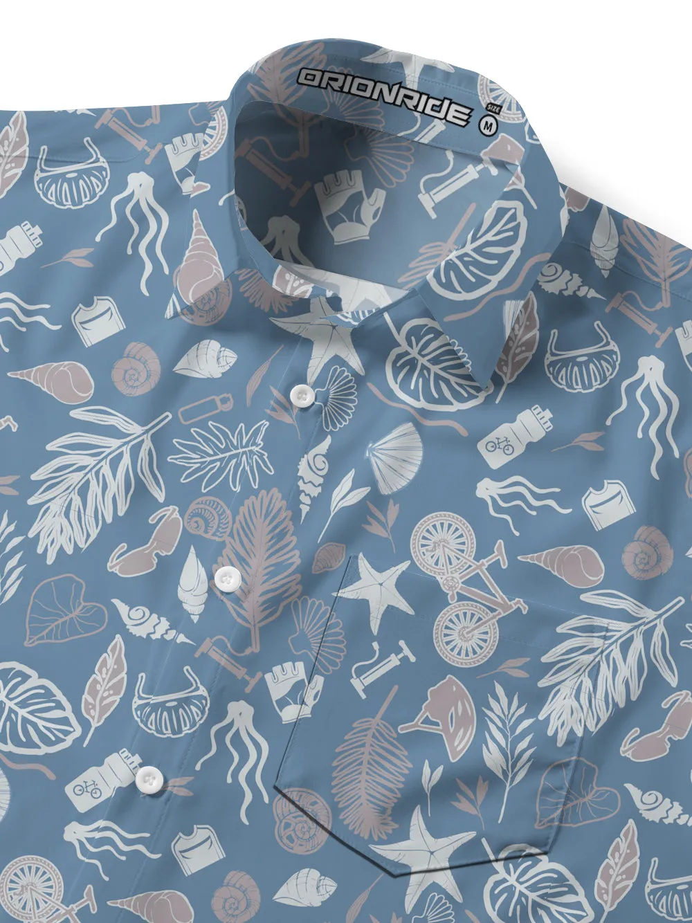 Orionride Short Sleeves Underwater World Zipper Pockets Ultra Lightweight Gravel Shirt sold by Orionride product image thumbnail 4