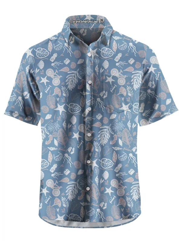 Orionride Short Sleeves Underwater World Zipper Pockets Ultra Lightweight Gravel Shirt sold by Orionride