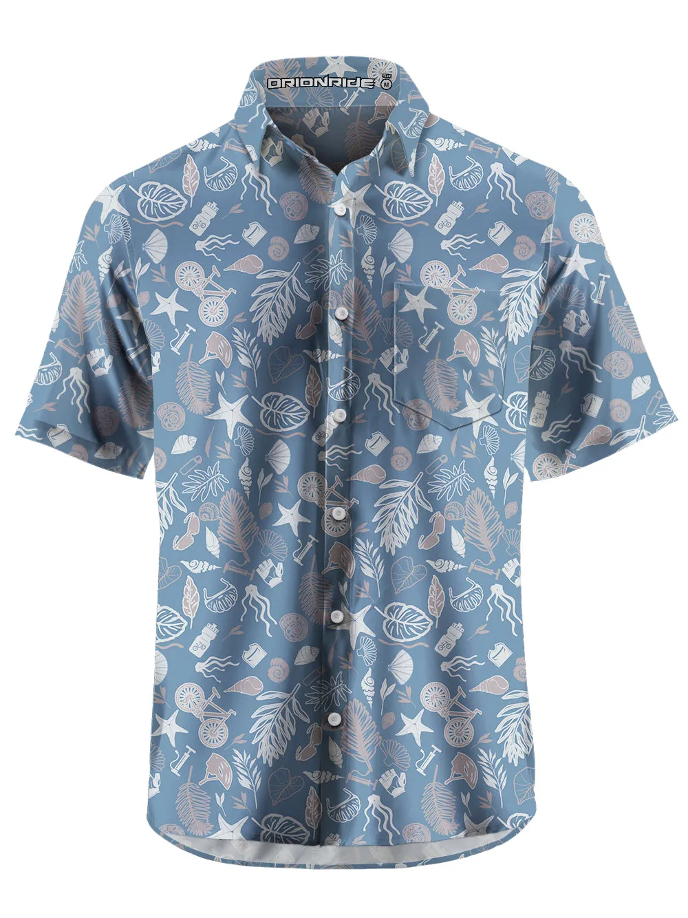 Orionride Short Sleeves Underwater World Zipper Pockets Ultra Lightweight Gravel Shirt sold by Orionride