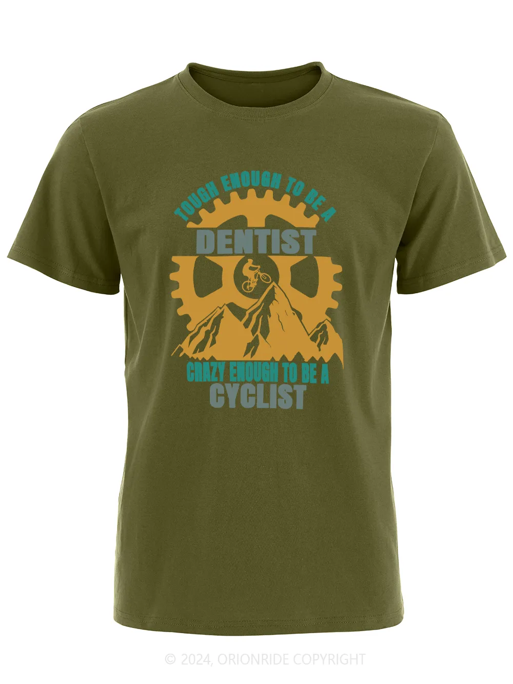 Orionride Short Sleeves Dentist Cyclist Bike T-Shirt sold by Orionride product image thumbnail 4