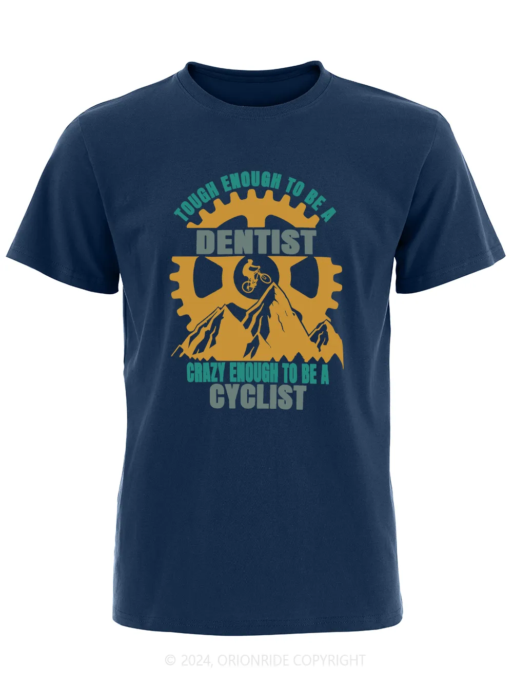 Orionride Short Sleeves Dentist Cyclist Bike T-Shirt sold by Orionride product image thumbnail 5