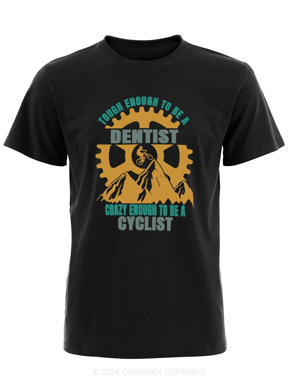 Orionride Short Sleeves Dentist Cyclist Bike T-Shirt sold by Orionride product image thumbnail 3