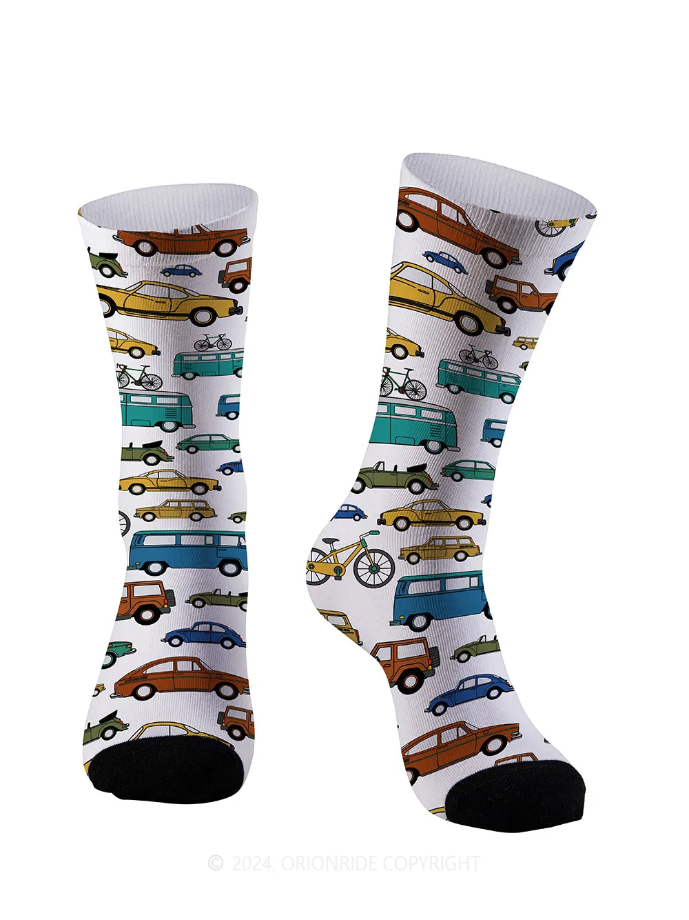Orionride Vintage Vehicles Cycling Socks sold by Orionride product image thumbnail 2