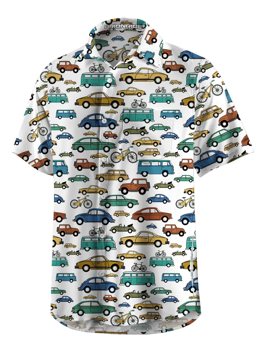 Orionride Short Sleeves Vintage Vehicles Zipper Pockets Ultra Lightweight Gravel Shirt sold by Orionride product image thumbnail 2