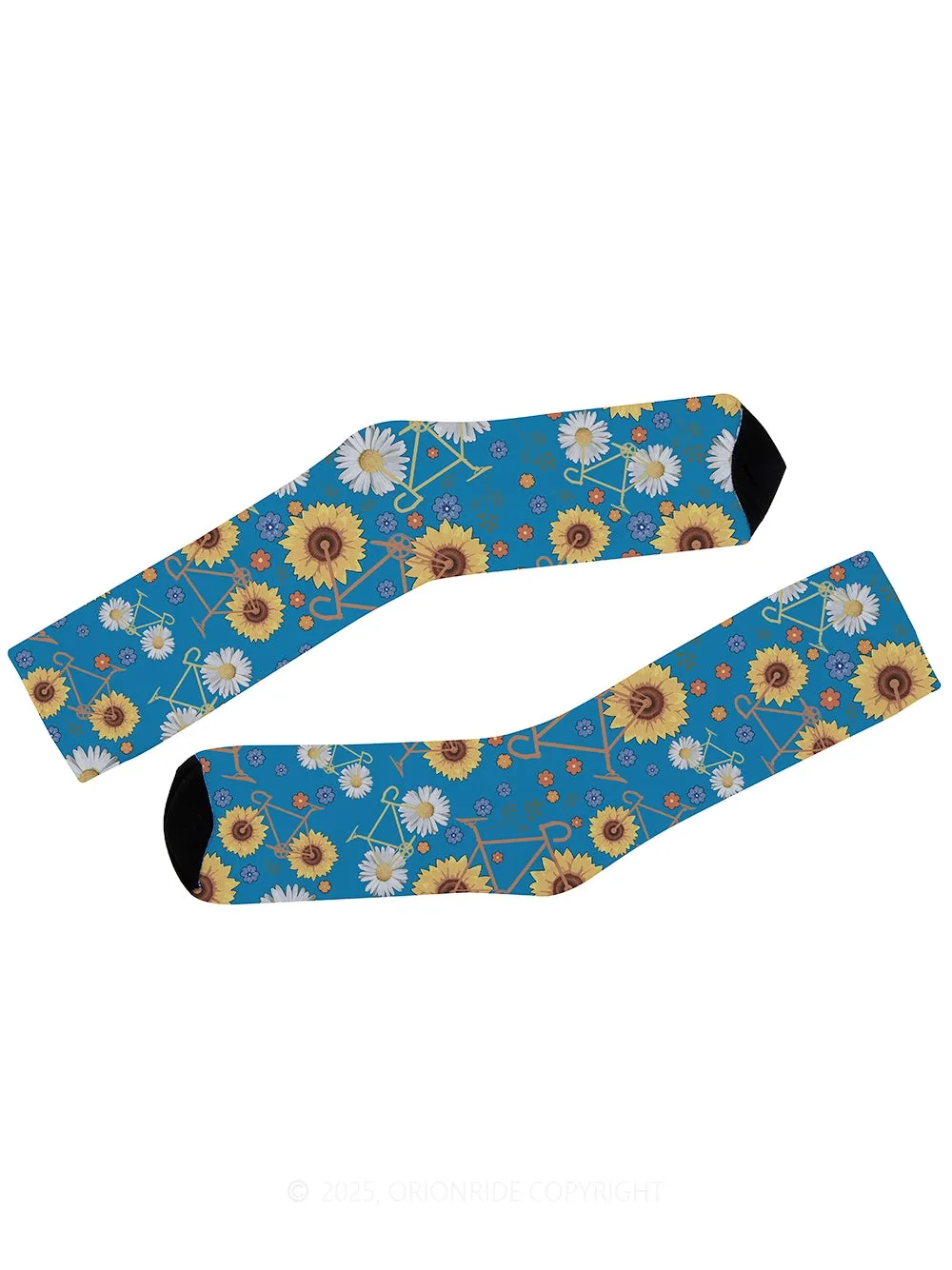 Orionride Sunflowers And Daisies Cycling Socks sold by Orionride product image thumbnail 3