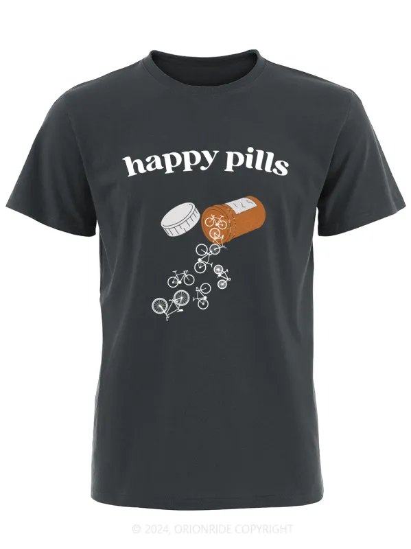 Orionride Short Sleeves Happy Pills Bike T-Shirt sold by Orionride