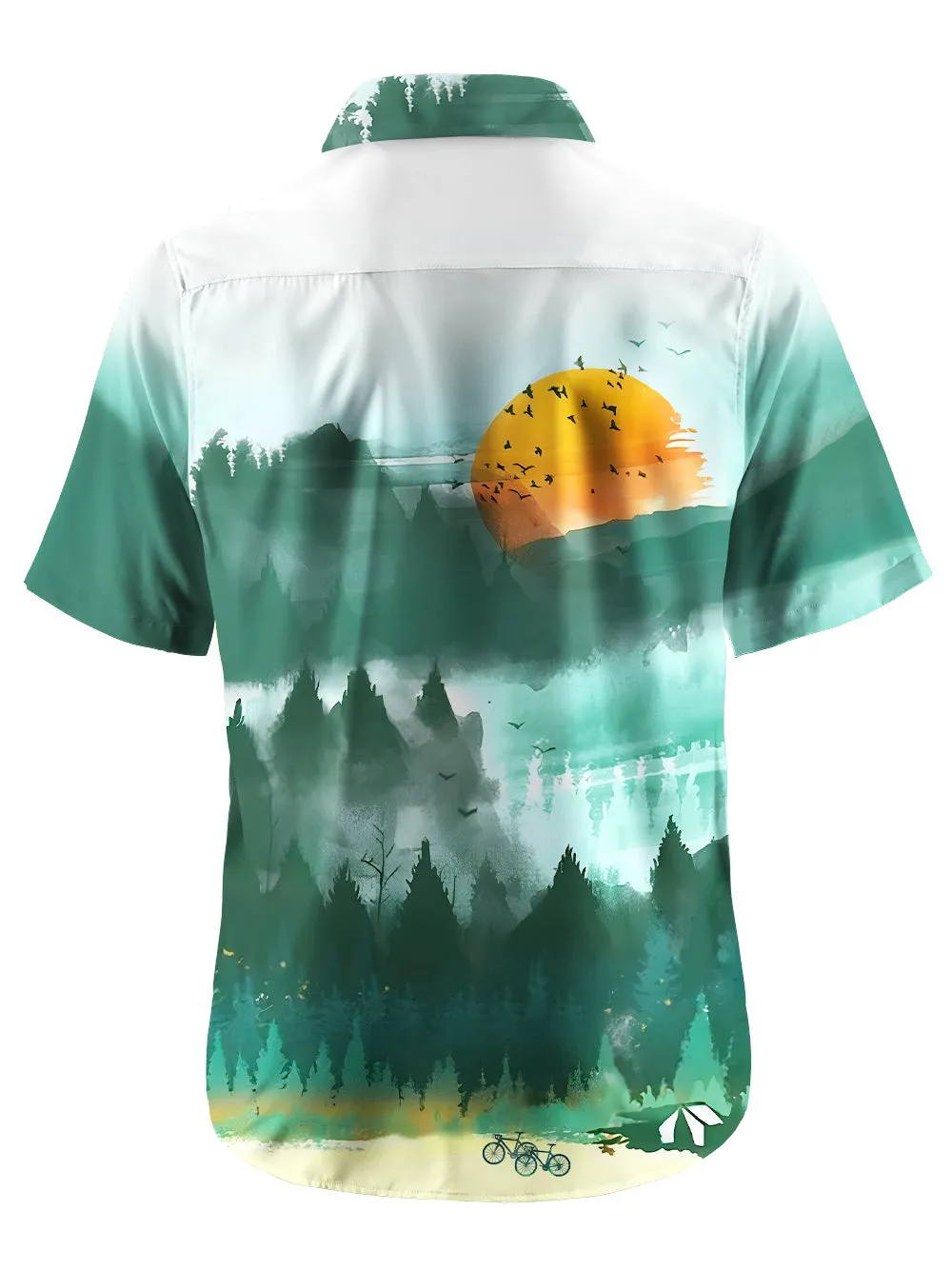 Orionride Short Sleeves Misty Morning Zipper Pockets Ultra Lightweight Gravel Shirt sold by Orionride product image thumbnail 3