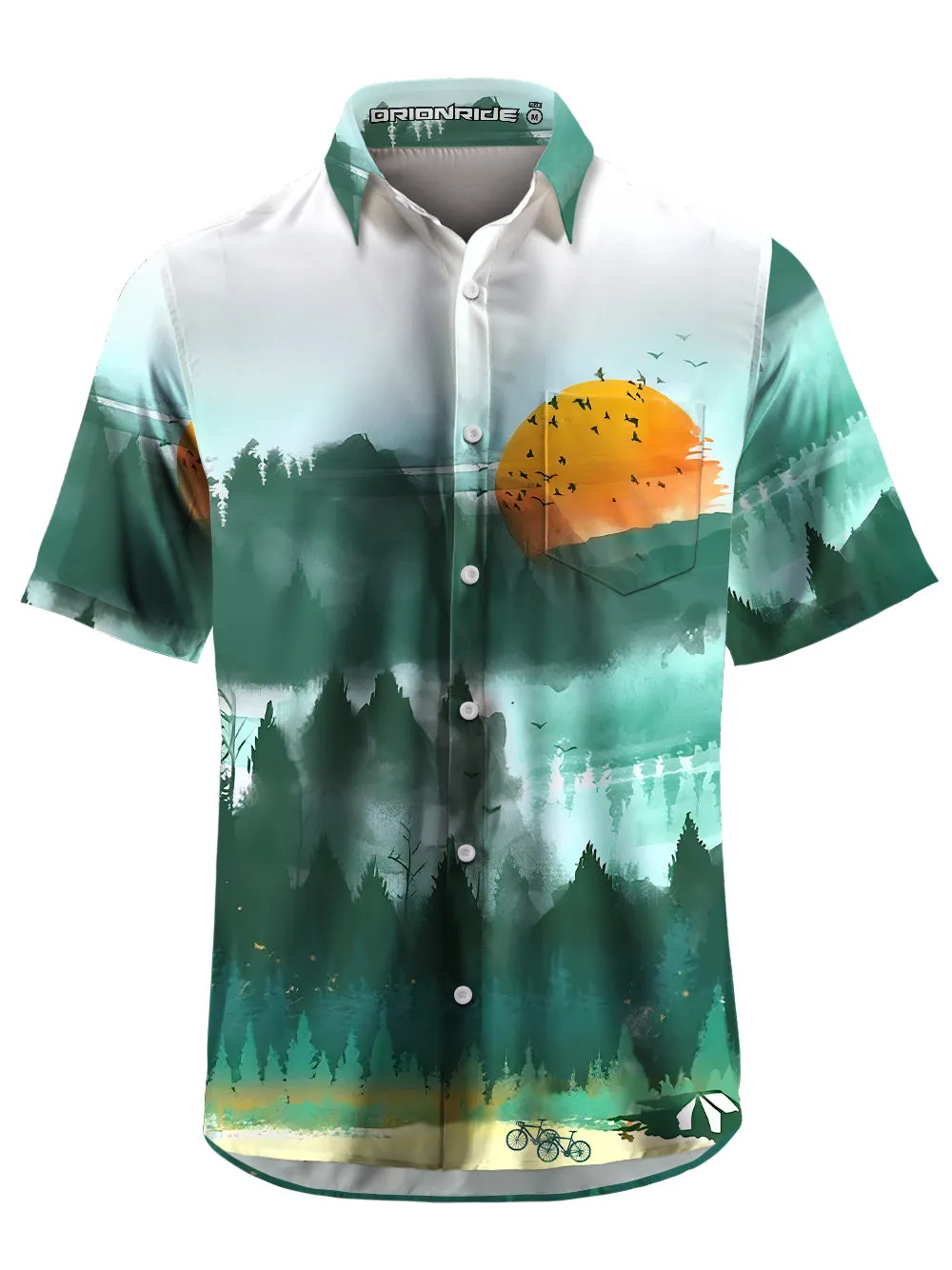 Orionride Short Sleeves Misty Morning Zipper Pockets Ultra Lightweight Gravel Shirt sold by Orionride