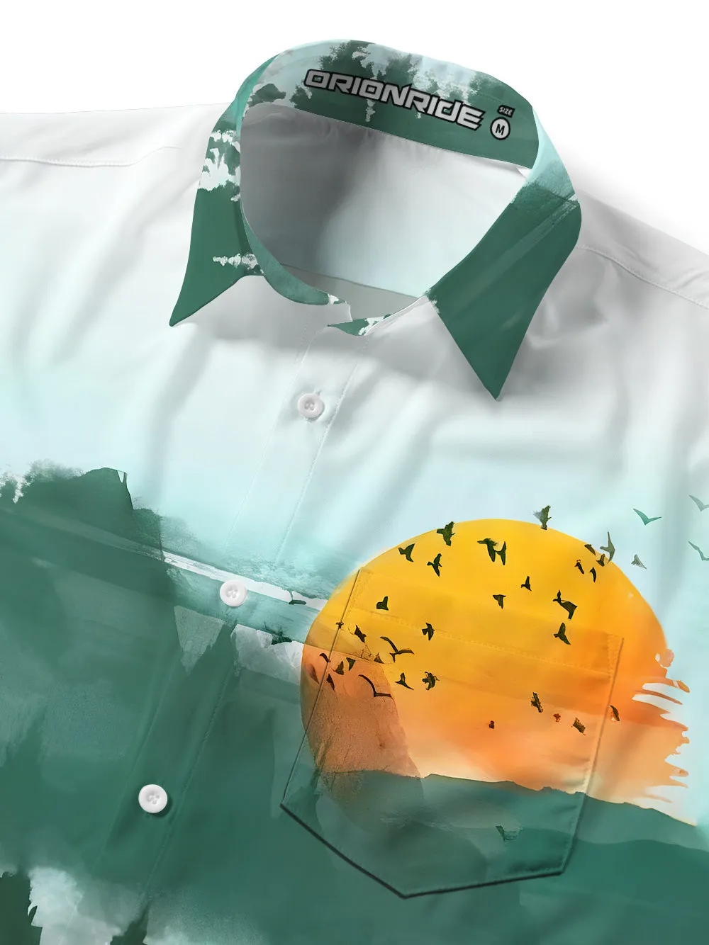 Orionride Short Sleeves Misty Morning Zipper Pockets Ultra Lightweight Gravel Shirt sold by Orionride product image thumbnail 4