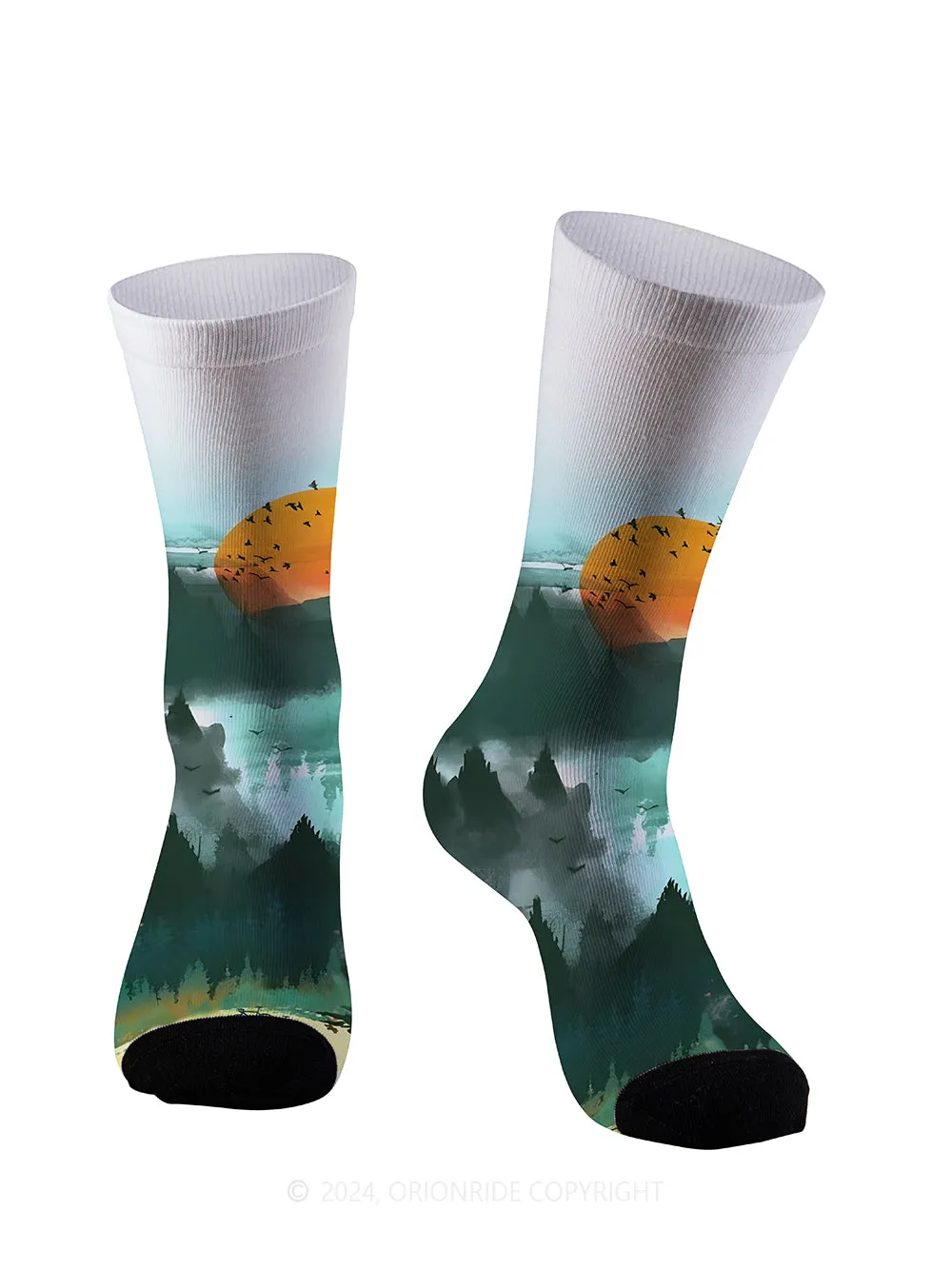 Orionride Misty Morning Cycling Socks sold by Orionride product image thumbnail 2