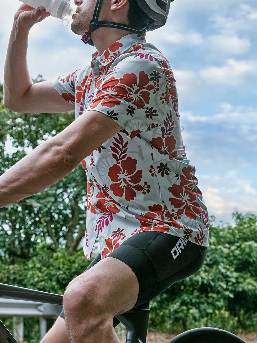 Orionride Short Sleeves Hibiscus Flowers Zipper Pockets Ultra Lightweight Gravel Shirt sold by Orionride product image thumbnail 2