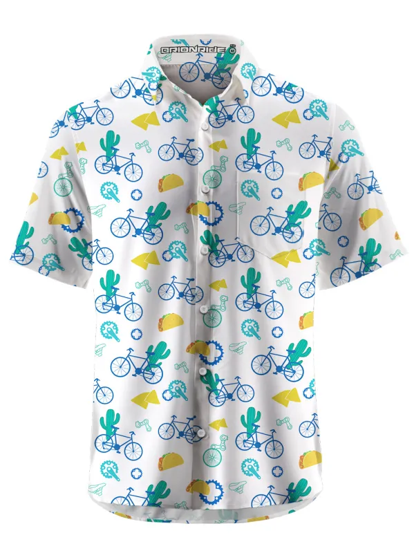 Orionride Short Sleeves Mexico Life Zipper Pockets Ultra Lightweight Gravel Shirt sold by Orionride