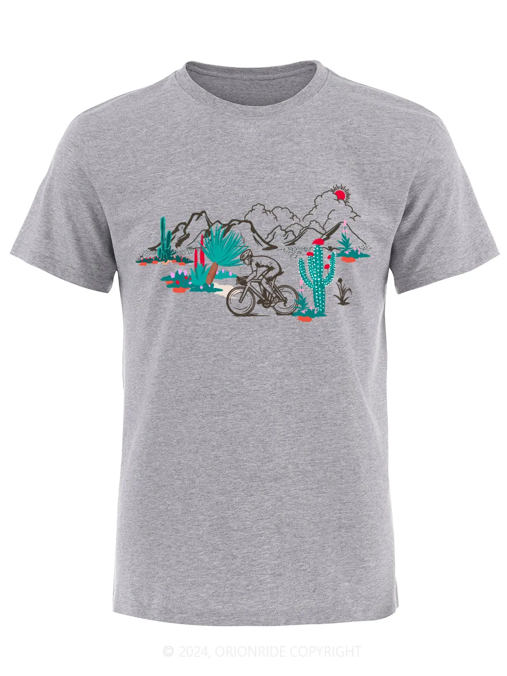Orionride Short Sleeves Cactus Hill Bike T-Shirt sold by Orionride product image thumbnail 3