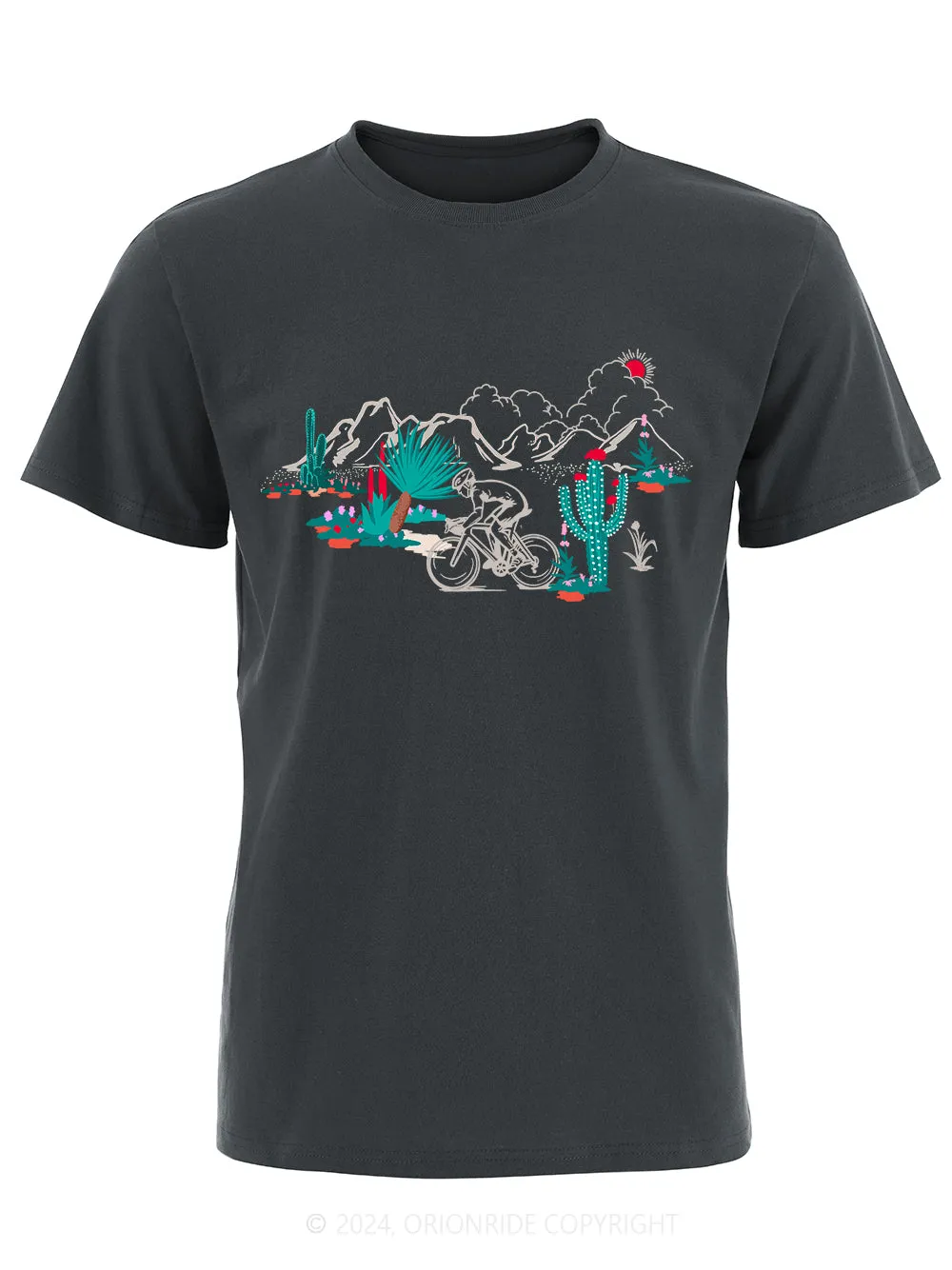 Orionride Short Sleeves Cactus Hill Bike T-Shirt sold by Orionride product image thumbnail 4