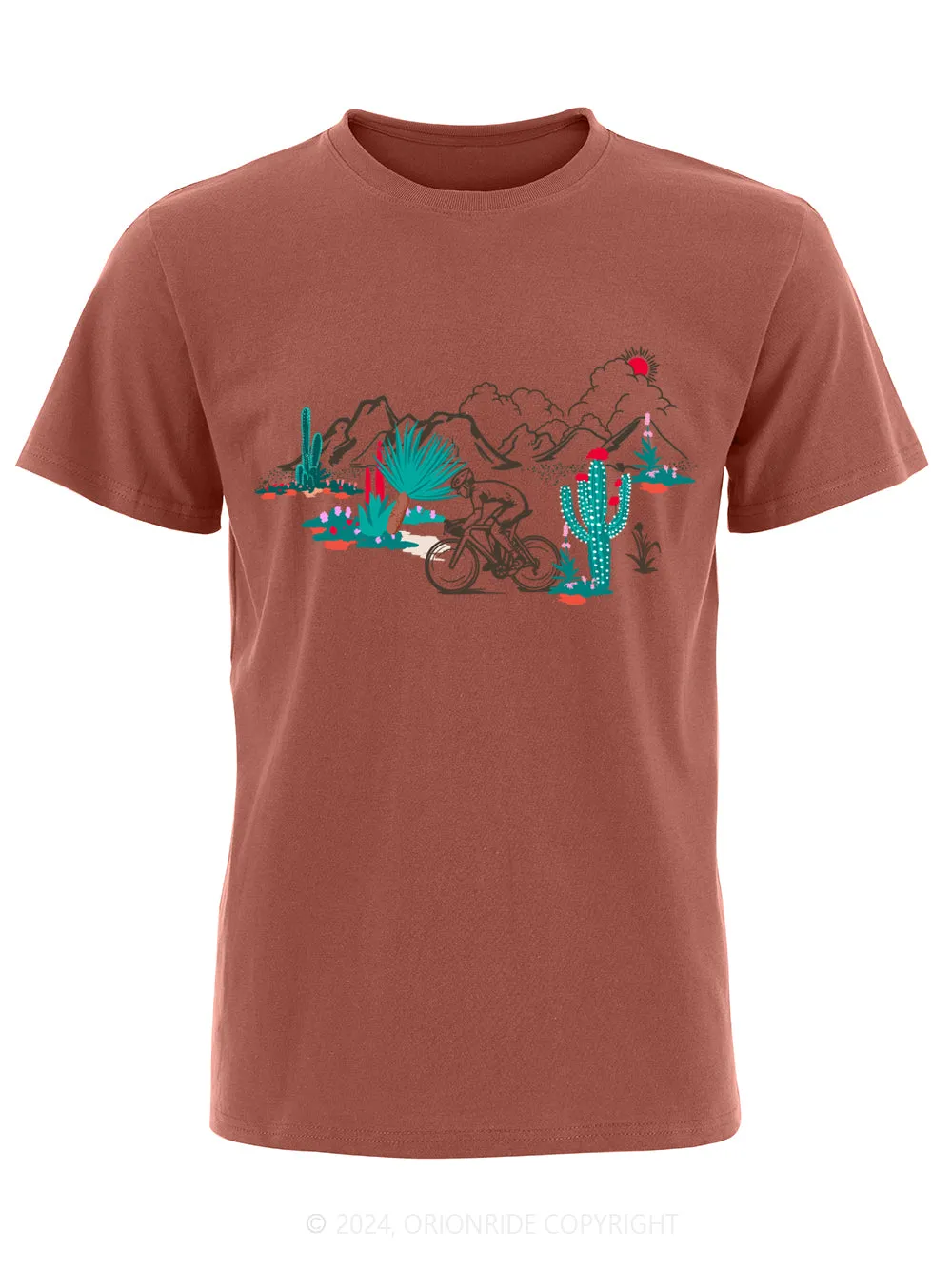 Orionride Short Sleeves Cactus Hill Bike T-Shirt sold by Orionride product image thumbnail 5