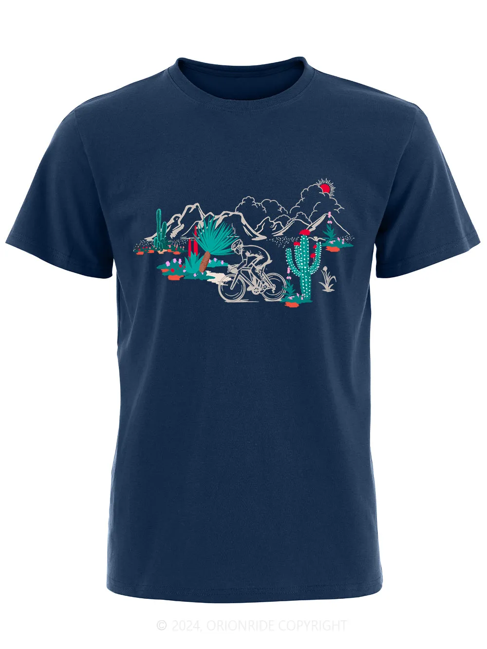 Orionride Short Sleeves Cactus Hill Bike T-Shirt sold by Orionride product image thumbnail 2