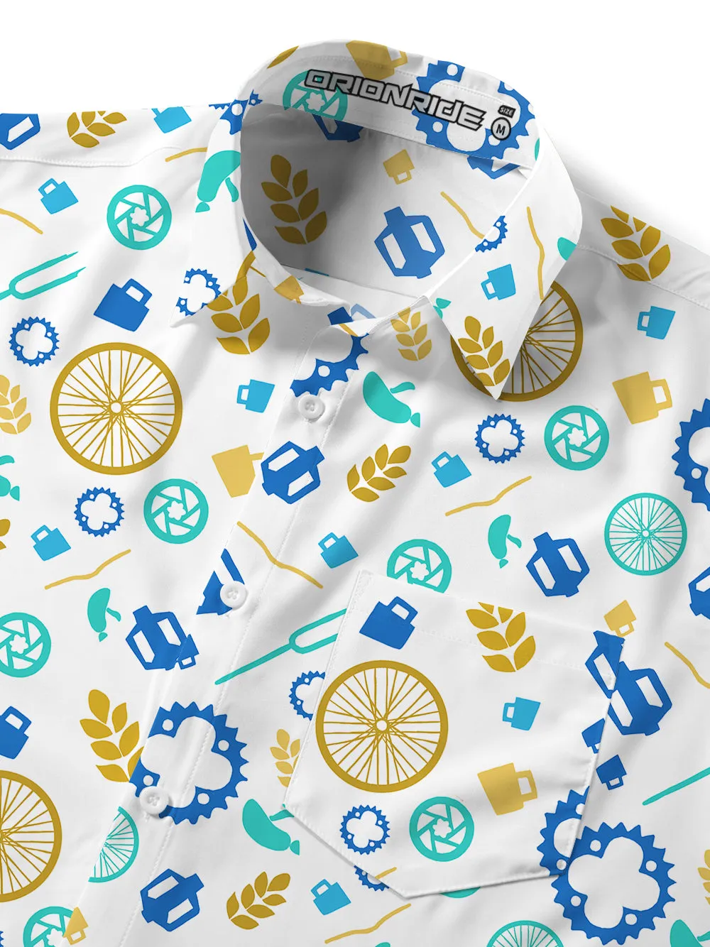 Orionride Short Sleeves Abstract Parts Zipper Pockets Ultra Lightweight Gravel Shirt sold by Orionride product image thumbnail 4