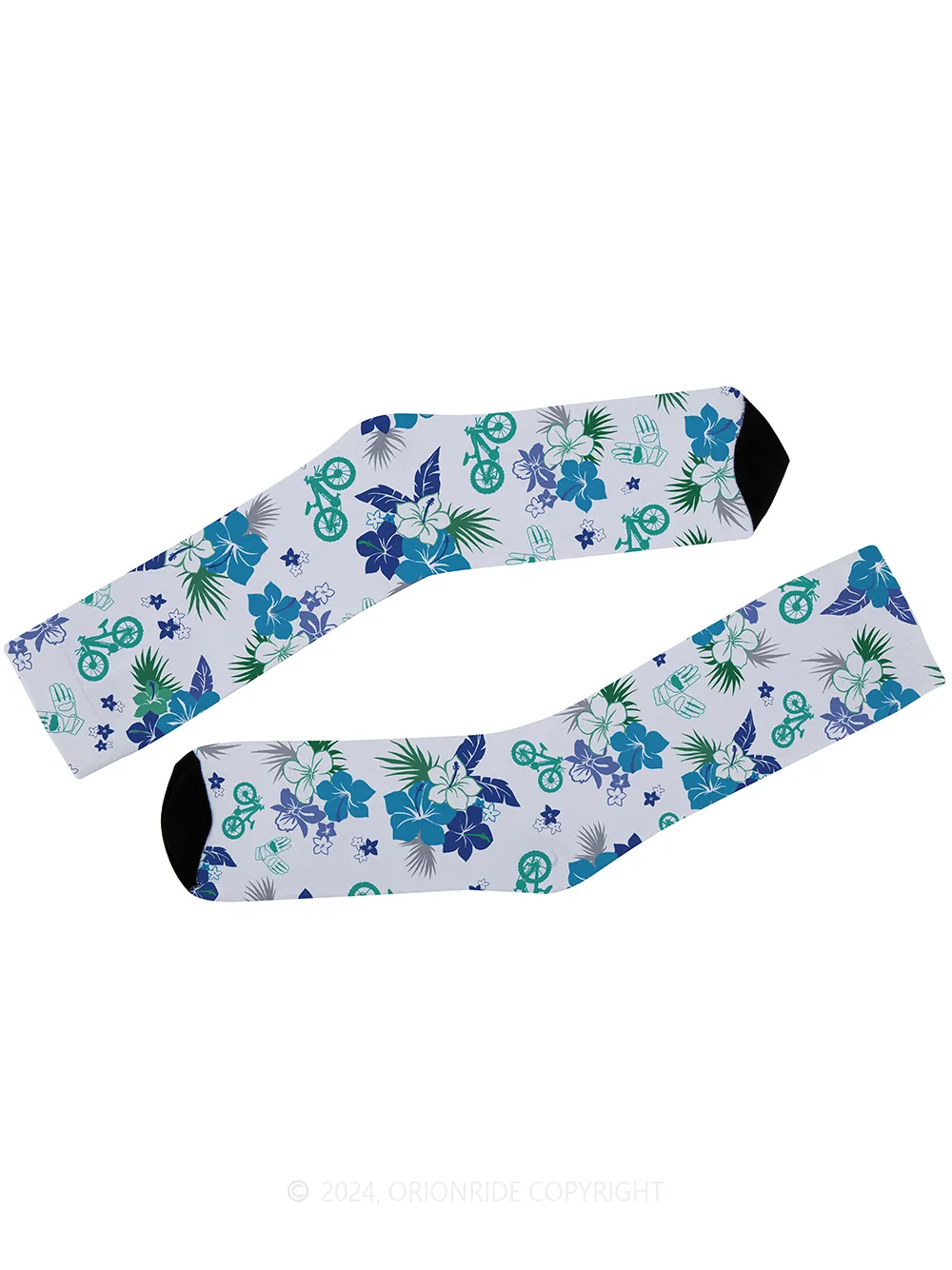 Orionride Hibiscus Print Cycling Socks sold by Orionride product image thumbnail 3