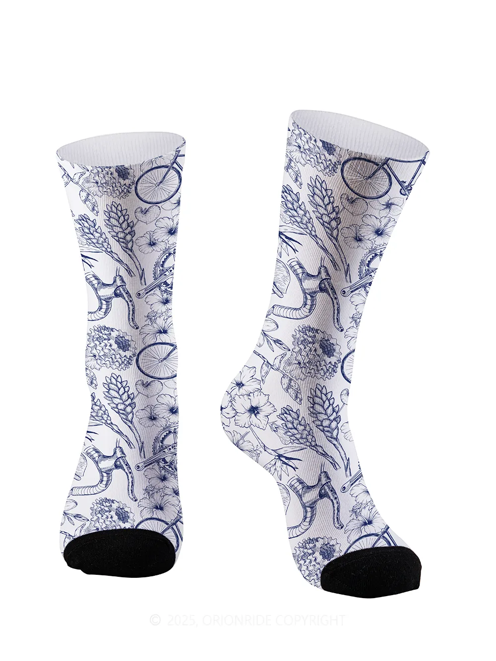 Orionride Flower Sketch Cycling Socks sold by Orionride product image thumbnail 2