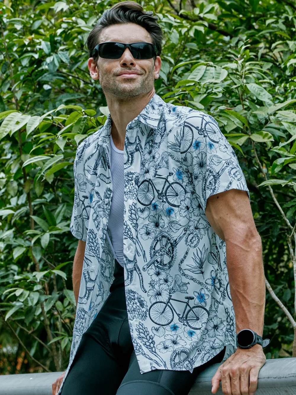 Orionride Short Sleeves Plumeria Cycling Zipper Pockets Ultra Lightweight Gravel Shirt sold by Orionride product image thumbnail 2