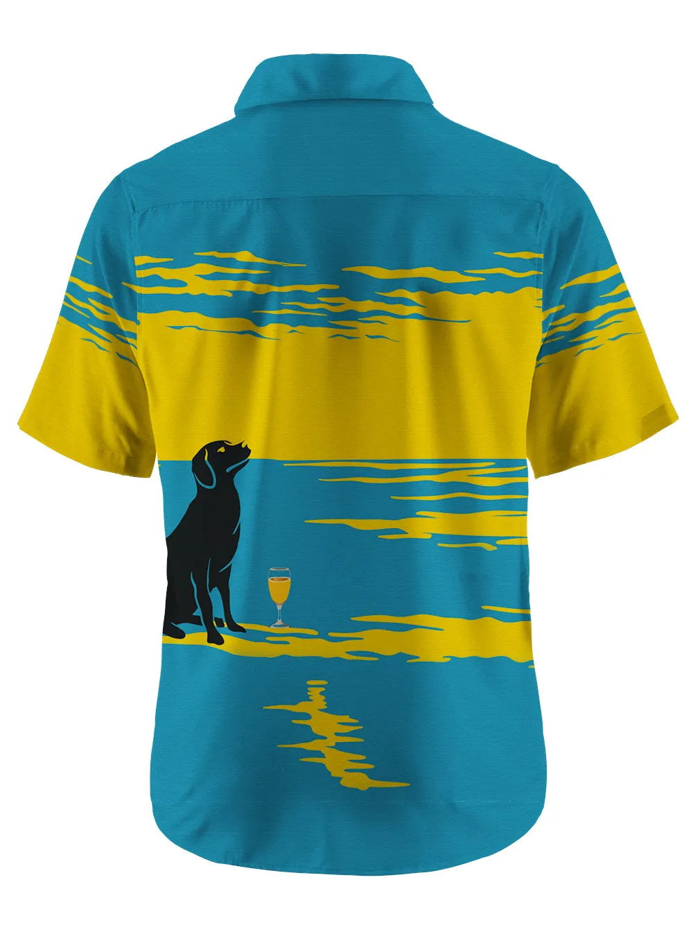 Orionride Short Sleeves Labrador on The Beach Zipper Pockets Ultra Lightweight Gravel Shirt sold by Orionride product image thumbnail 3