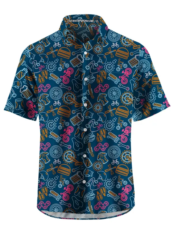 Orionride Short Sleeves Weekend BBQ Zipper Pockets Ultra Lightweight Gravel Shirt sold by Orionride